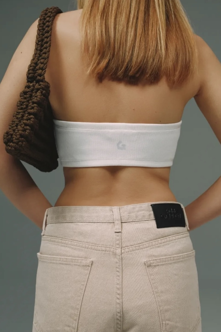 Бежеві джинси Baggy з середньою посадкою 044GARDEN