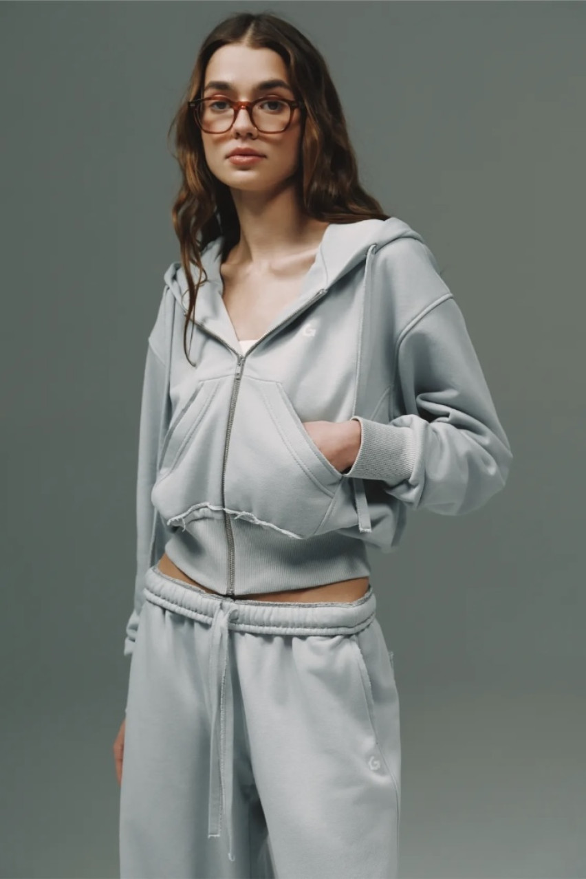 Мятный спортивный костюм с необработанным низом 044GARDEN