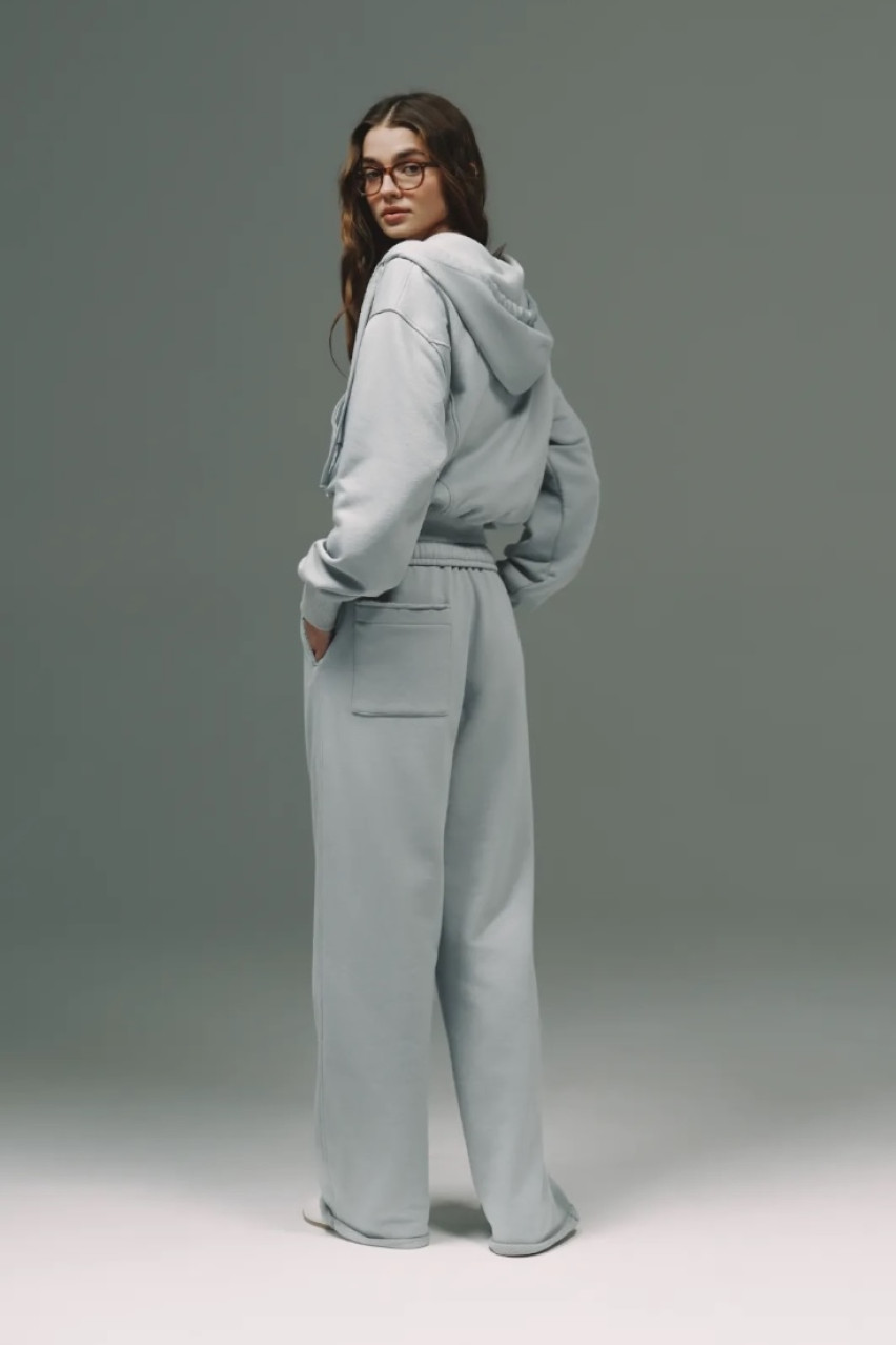 Мятный спортивный костюм с необработанным низом 044GARDEN