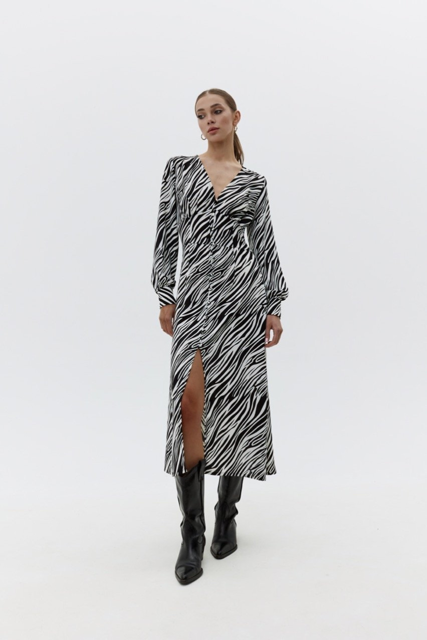 Черно-белое платье BLAZH'