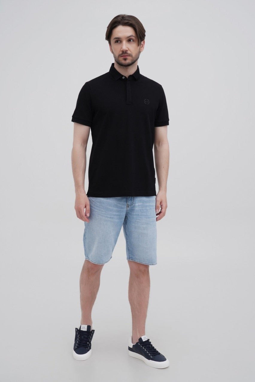Чорний поло Armani Exchange