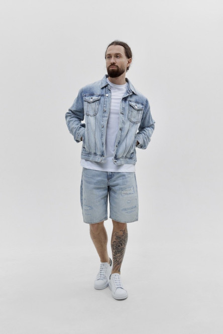 Голубые шорты Armani Exchange