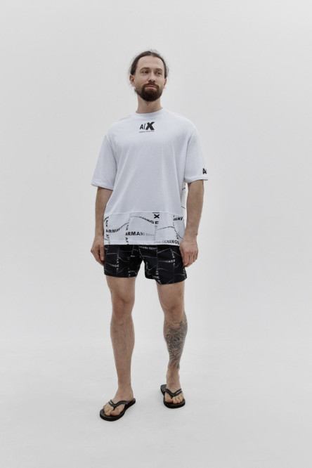 Белая футболка Armani Exchange