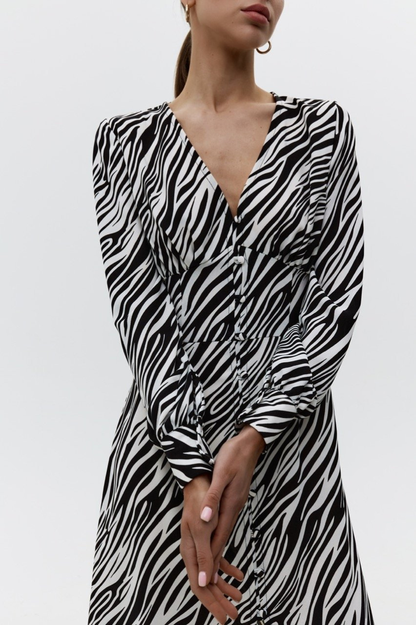 Черно-белое платье BLAZH'