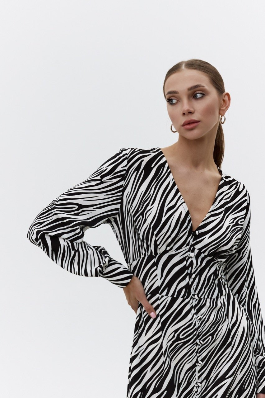 Черно-белое платье BLAZH'