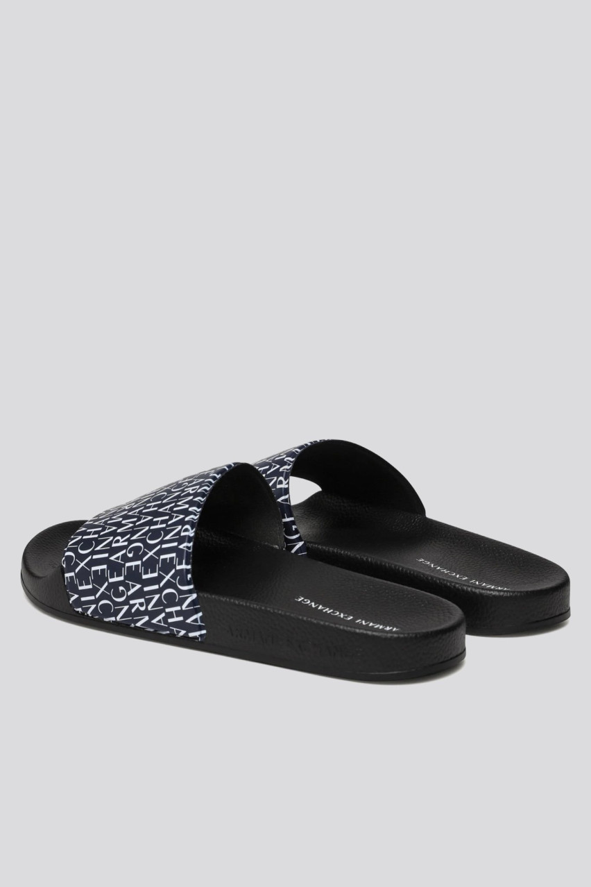 Сині шльопанці Armani Exchange