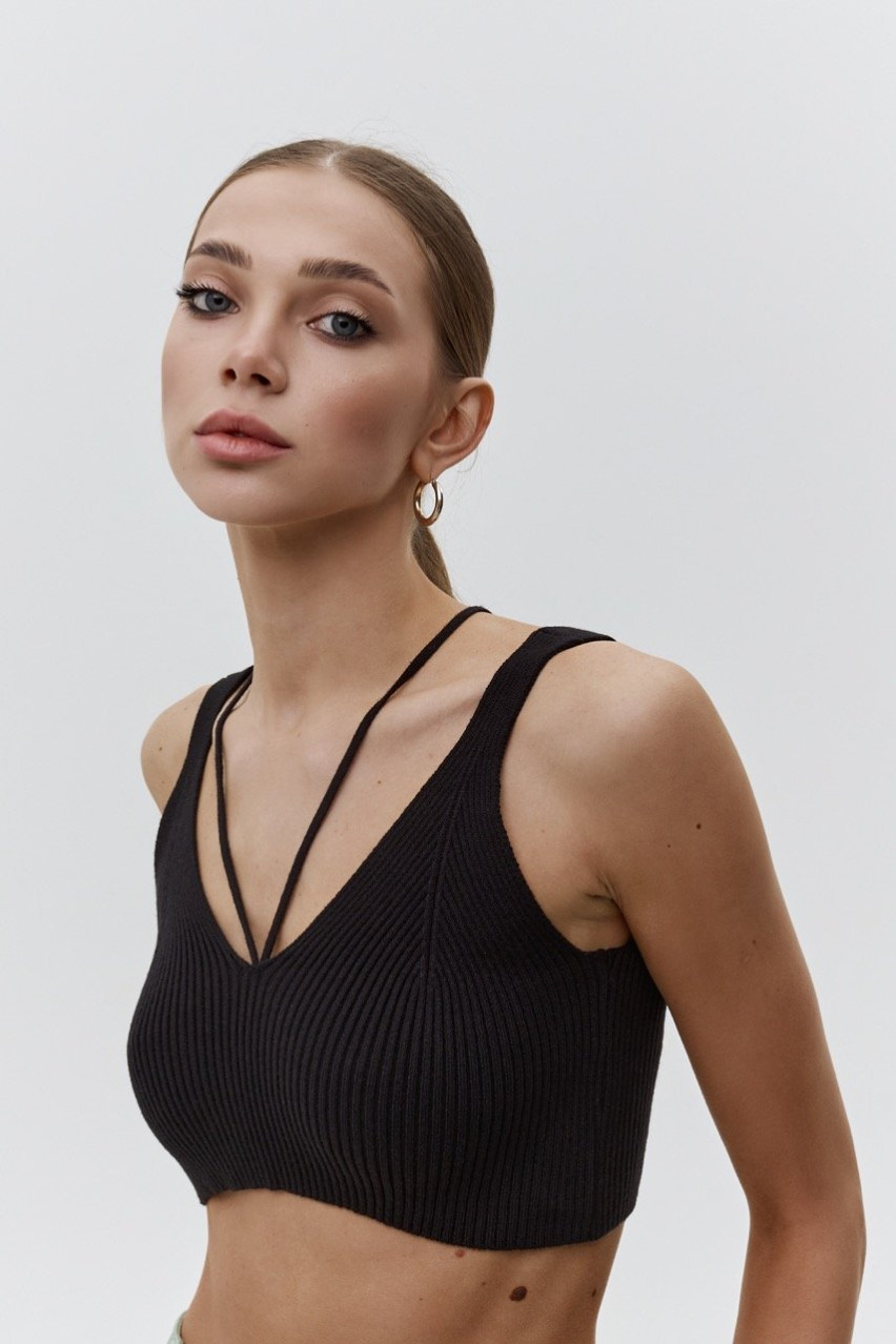 Черный топ BLAZH'