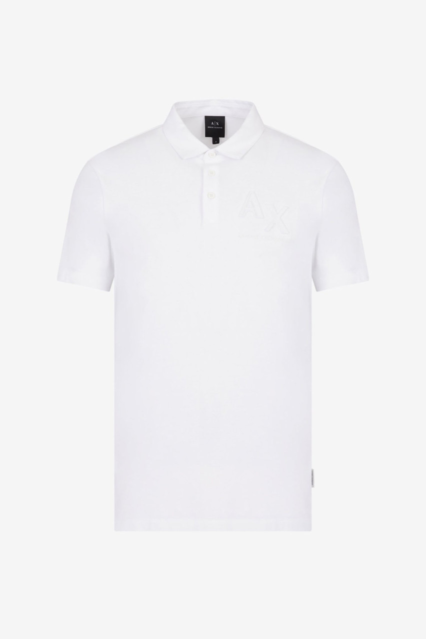 Біле поло Armani Exchange