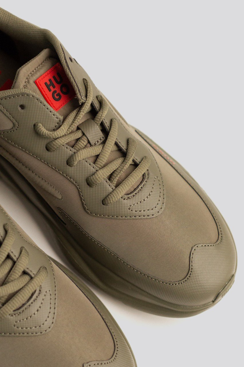 Зеленые кроссовки HUGO