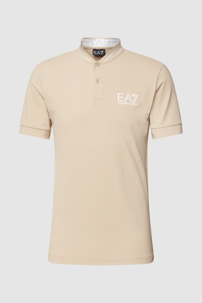 Бежеве поло EA7