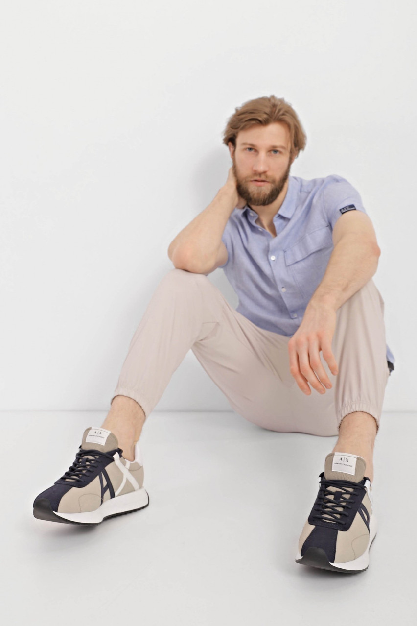 Бежеві кросівки Armani Exchange