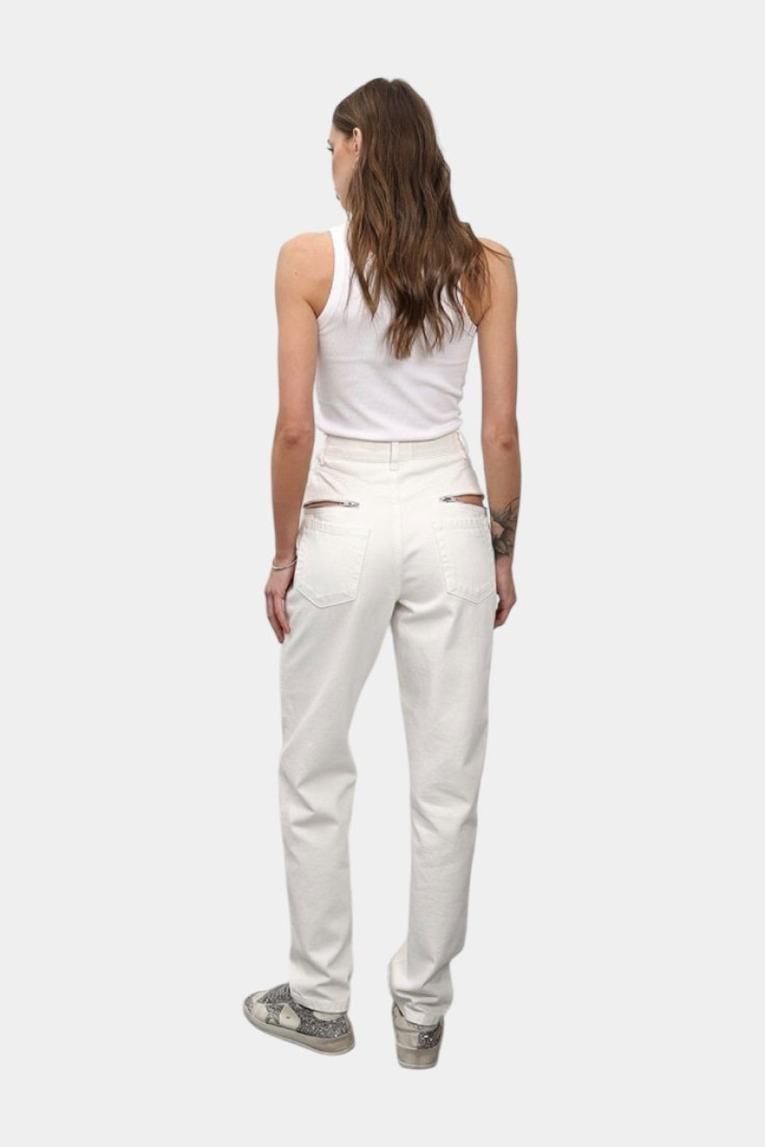 Білі джинси Zip D66W Aisenberg