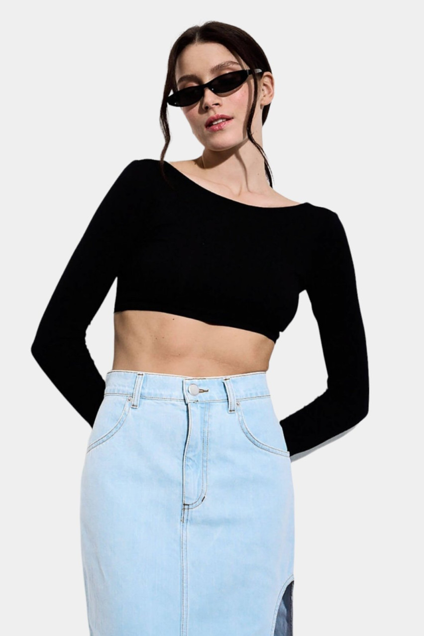 Голубая джинсовая юбка Bleach