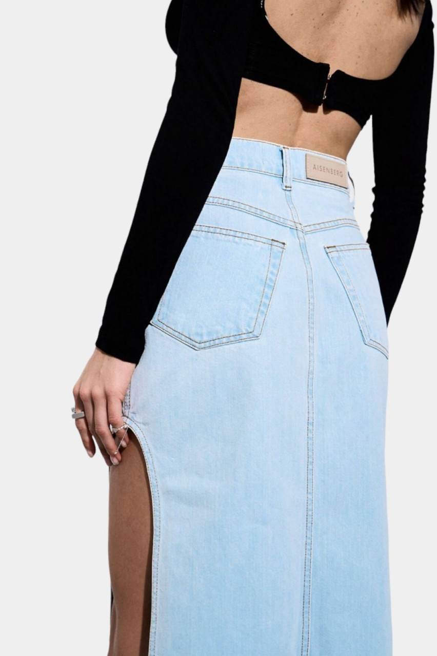 Голубая джинсовая юбка Bleach