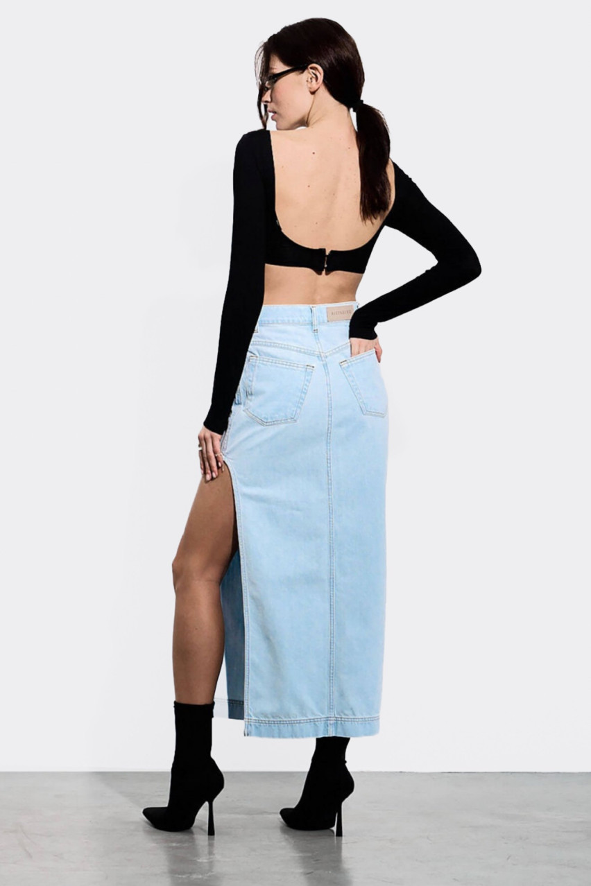 Голубая джинсовая юбка Bleach