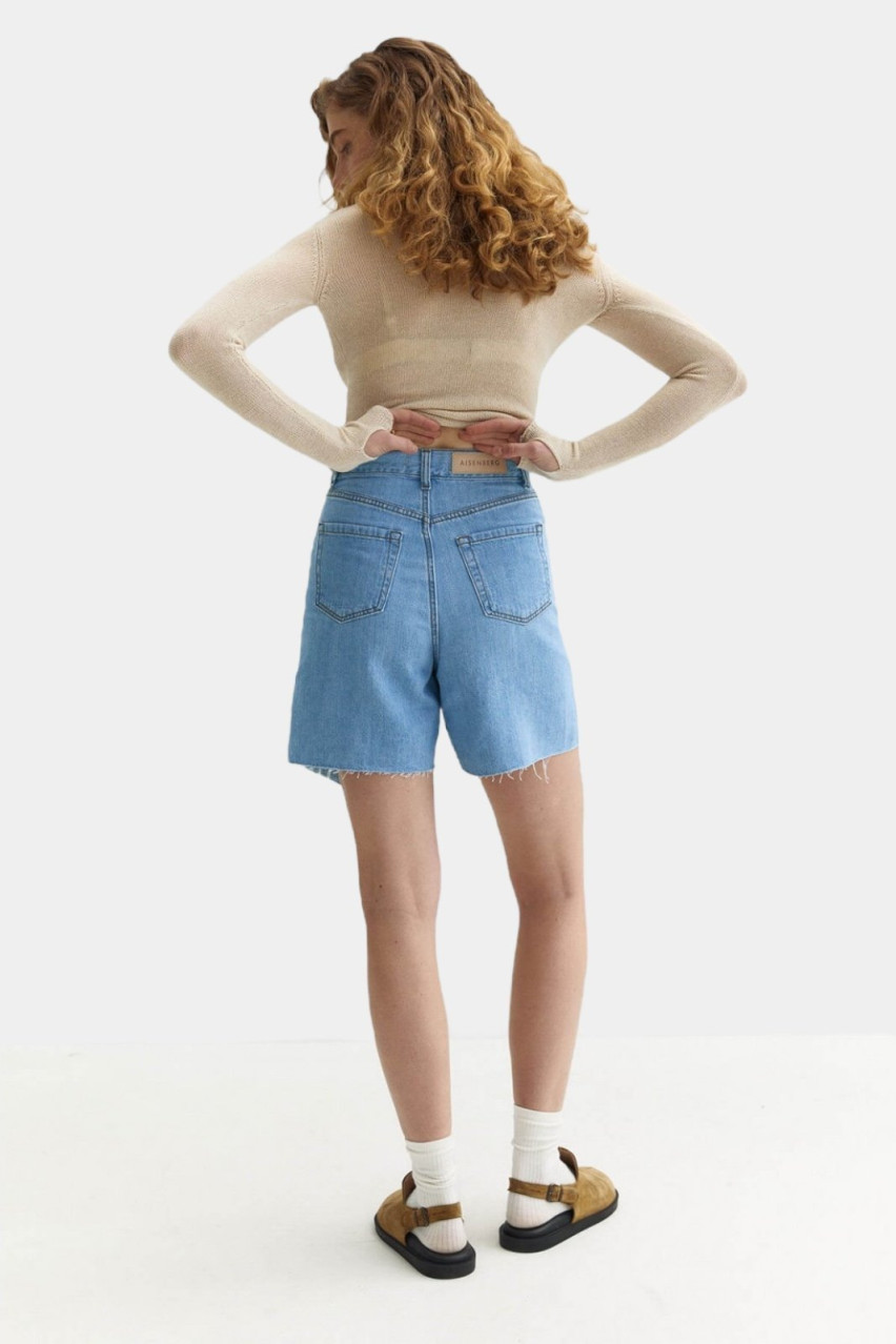 Блакитні джинсові шорти Criss Cross Aisenberg