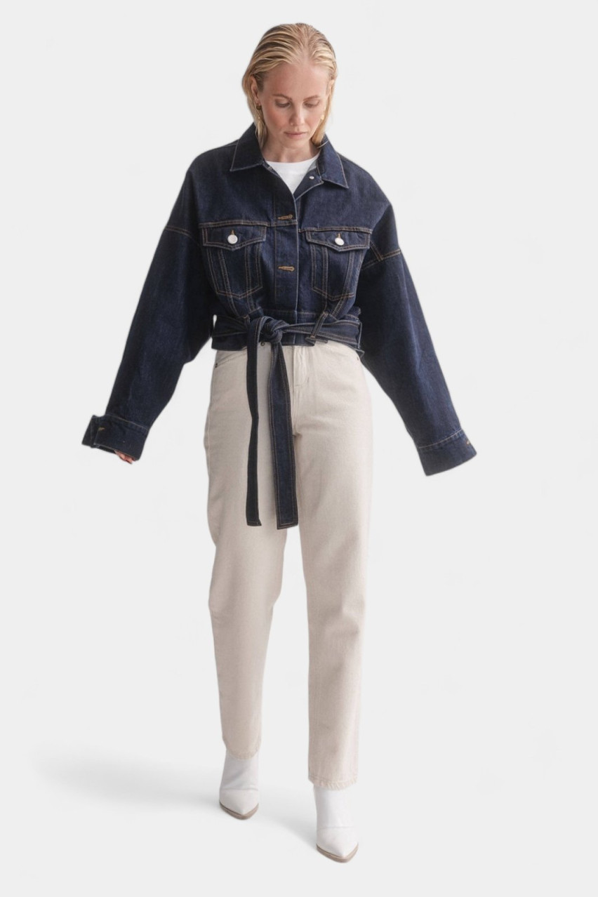 Тёмно-синяя джинсовая куртка ELLE & AISENBERG Aisenberg