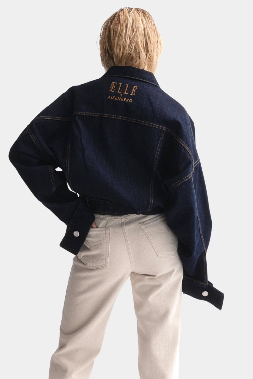Тёмно-синяя джинсовая куртка ELLE & AISENBERG Aisenberg