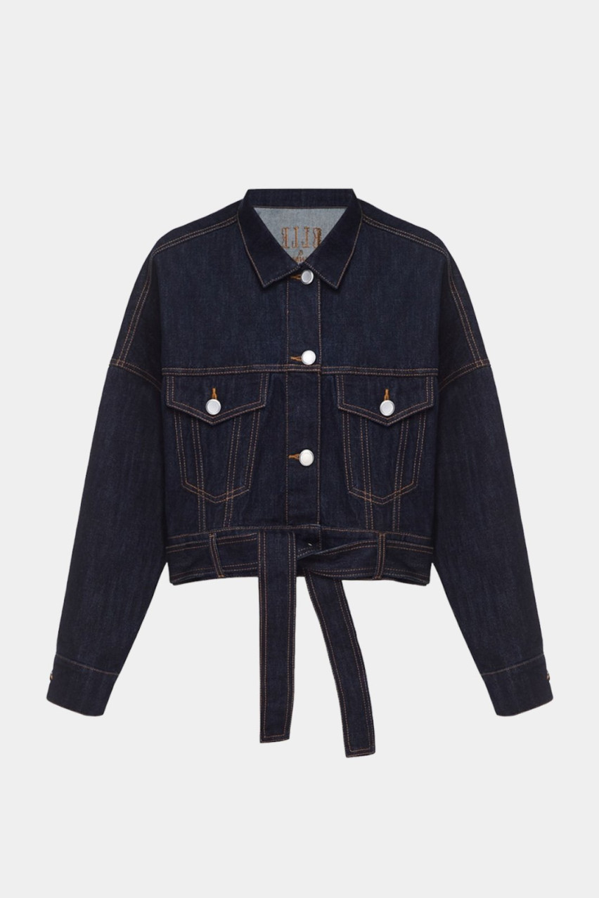Тёмно-синяя джинсовая куртка ELLE & AISENBERG Aisenberg