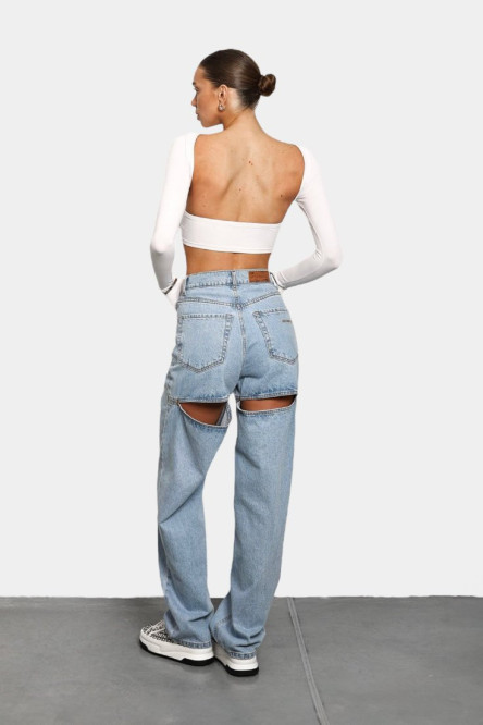 Блакитні джинси-шорти