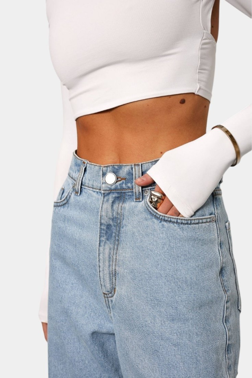 Голубые джинсы-шорты D197LB Aisenberg