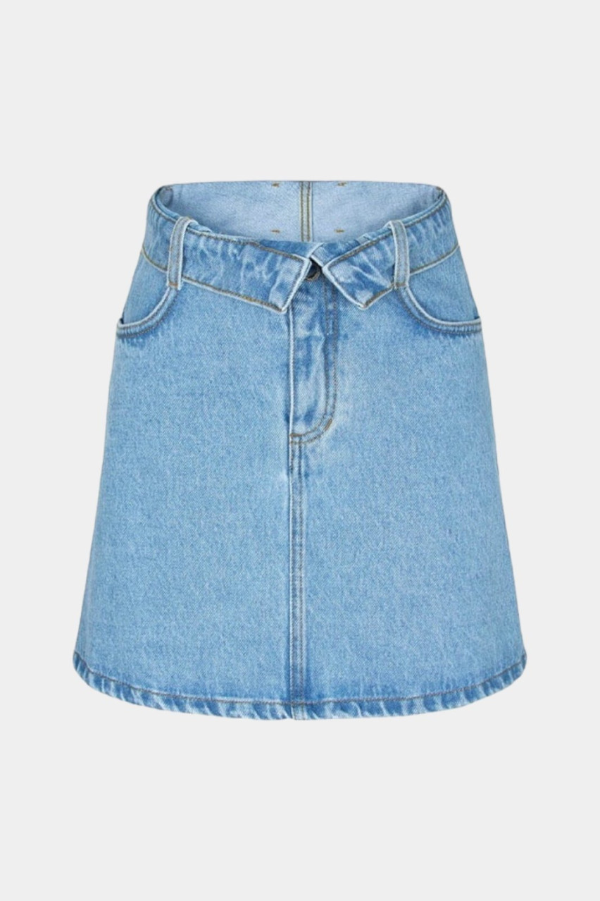 Голубая джинсовая юбка-шорты AISENBERG