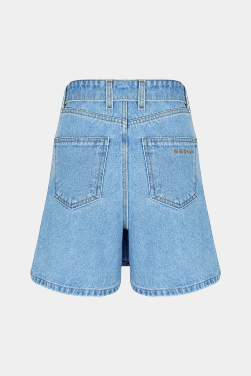 Голубая джинсовая юбка-шорты AISENBERG
