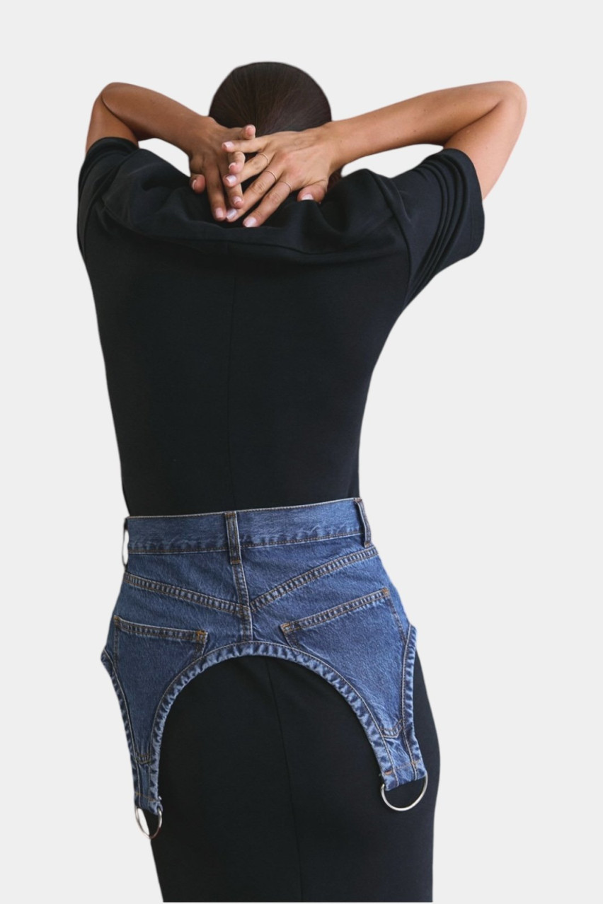 Синій джинсовий корсет Provokateur D266MB AISENBERG