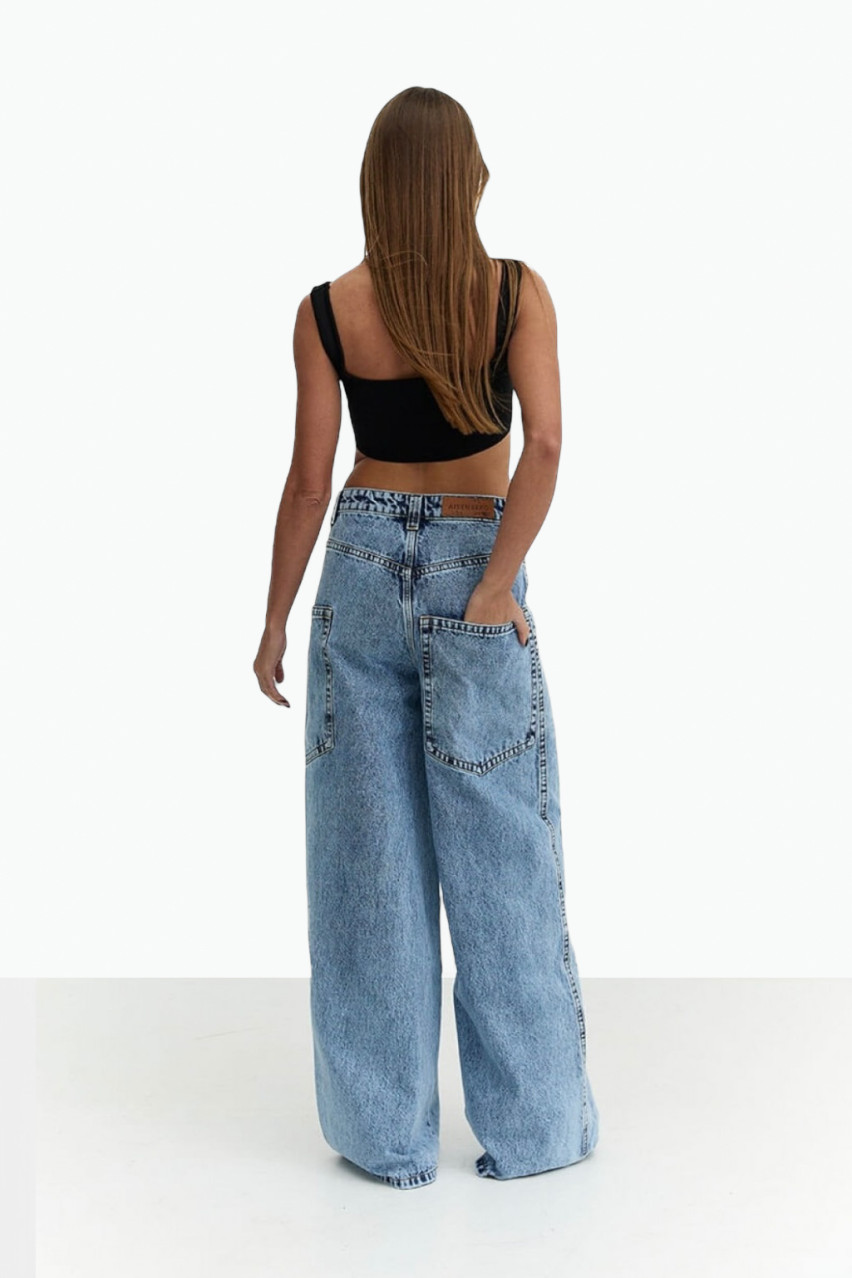 Голубые джинсы Hip-Hop D275HBM Aisenberg