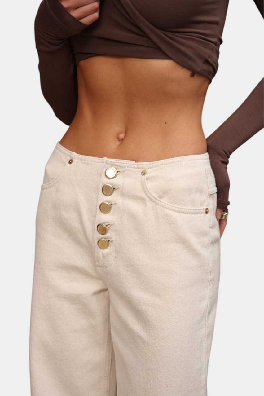 Молочні джинси Butoons D249S Aisenberg