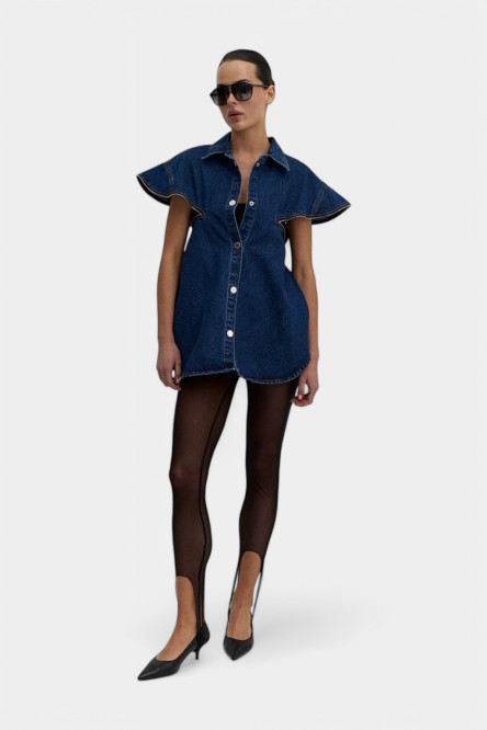 Синя джинсова сорочка Zip