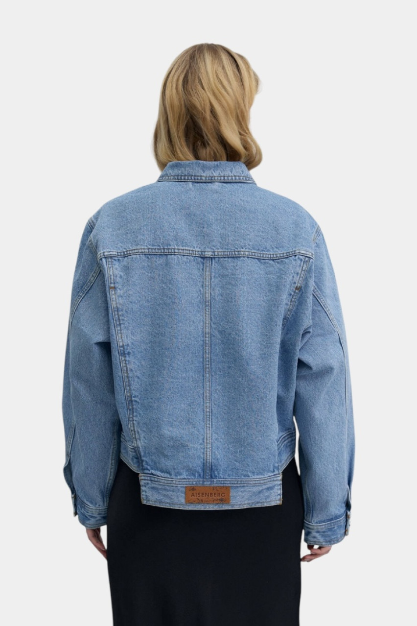 Голубая джинсовая куртка Hit D282аB Aisenberg