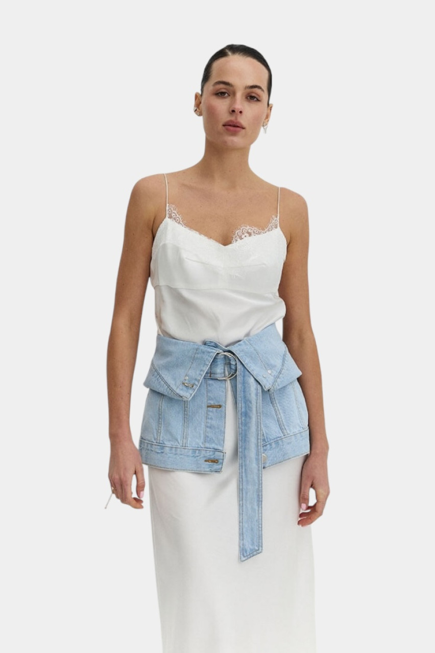 Голубой джинсовый корсет D293LB Aisenberg