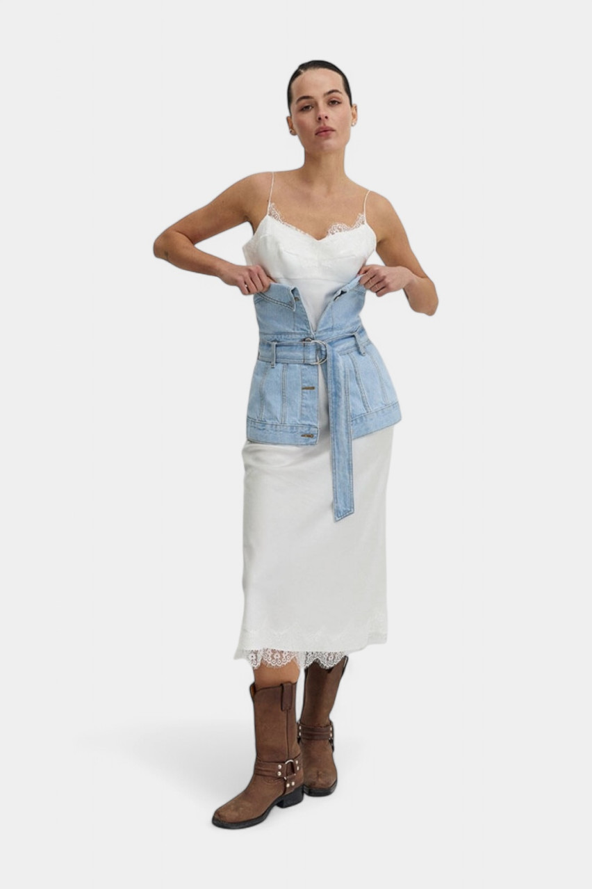 Голубой джинсовый корсет D293LB Aisenberg