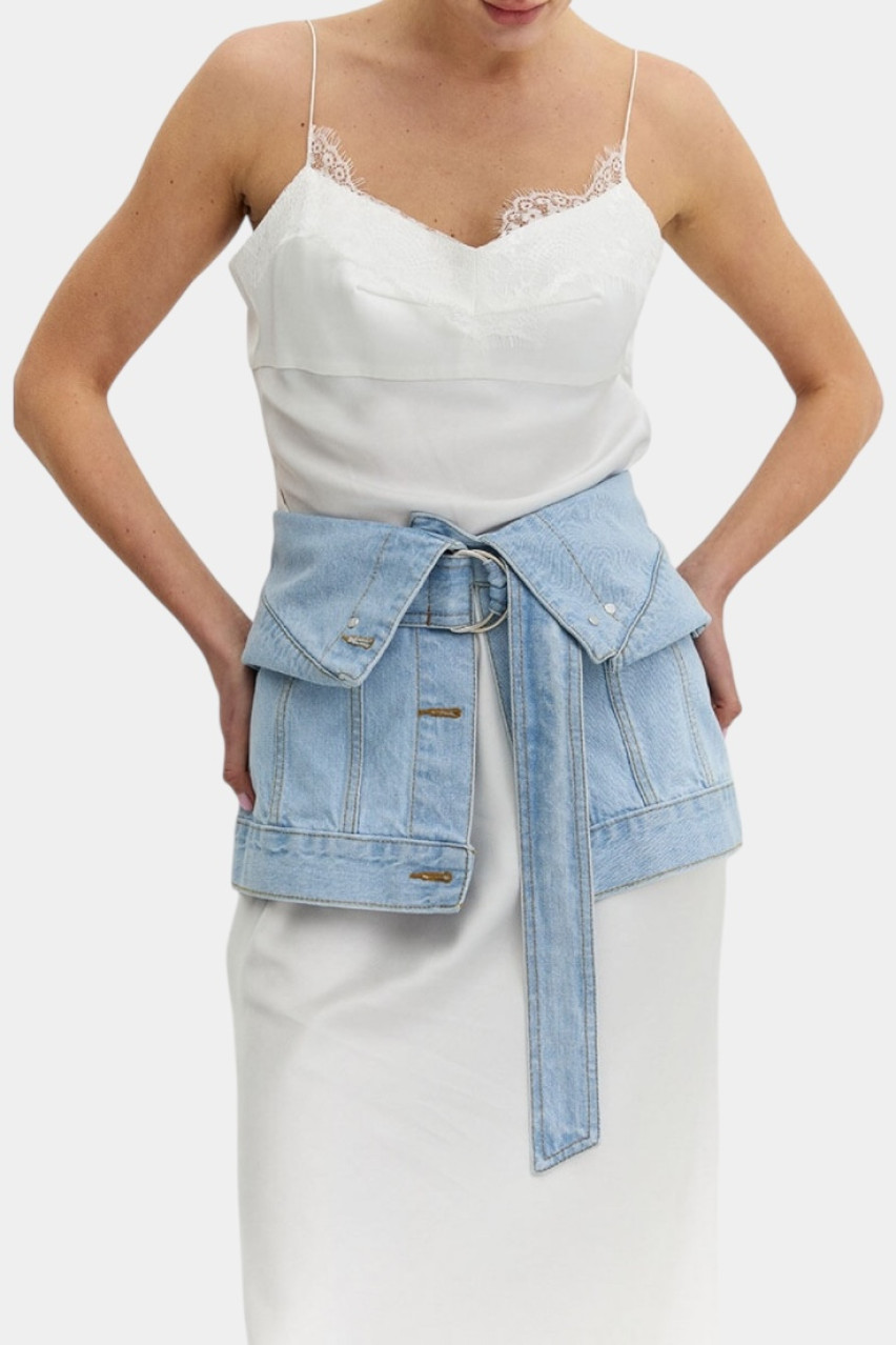 Голубой джинсовый корсет D293LB Aisenberg