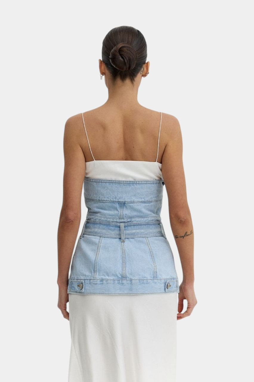 Голубой джинсовый корсет D293LB Aisenberg