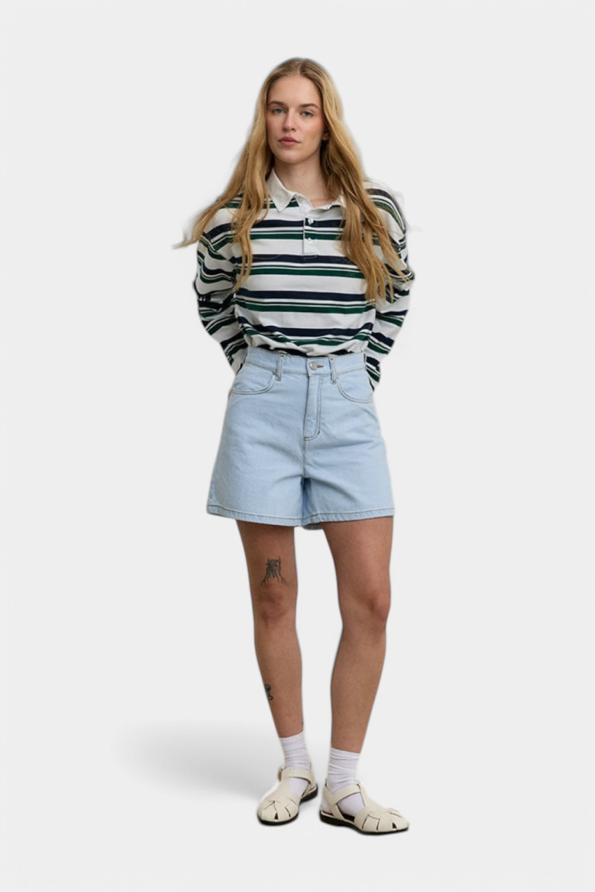 Блакитні джинсові шорти Basic Bleach D280BL Aisenberg