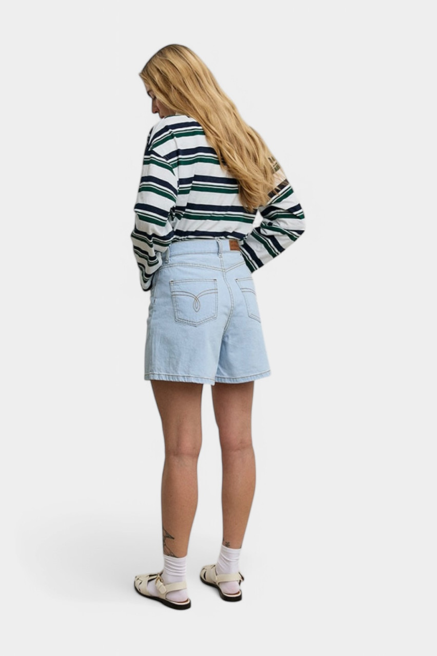 Блакитні джинсові шорти Basic Bleach D280BL Aisenberg