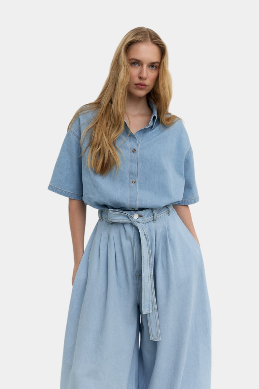 Голубые джинсы Palazzo D292PLB Aisenberg