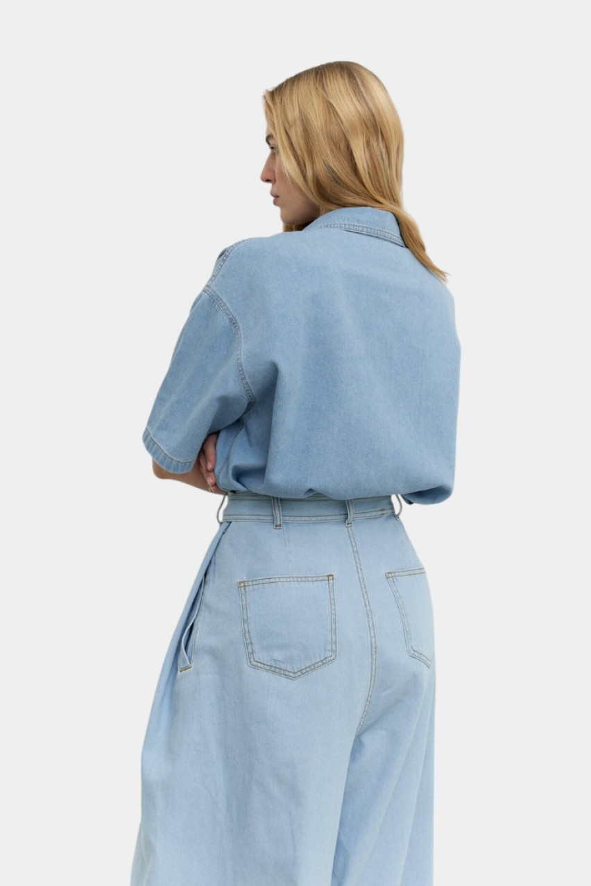 Голубые джинсы Palazzo D292PLB Aisenberg