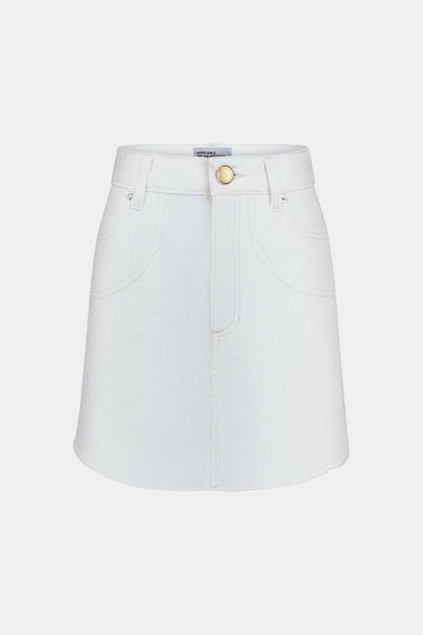 Белая джинсовая юбка-шорты D52W Aisenberg
