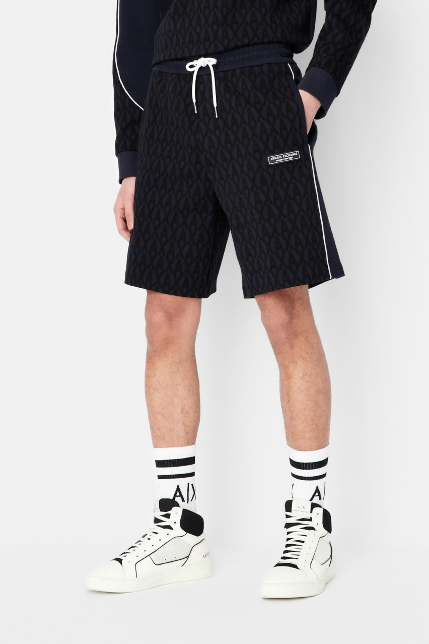 Тёмно-синие шорты Armani Exchange