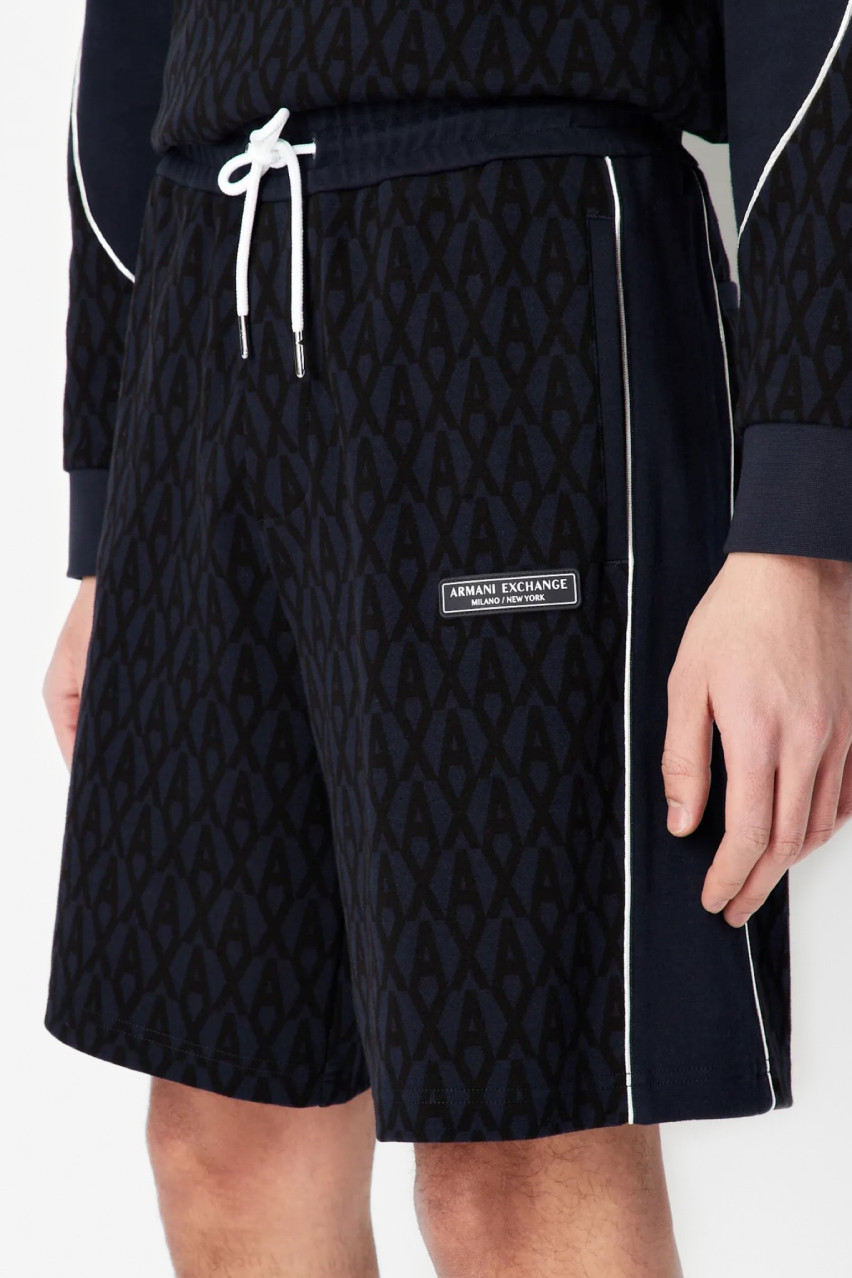 Тёмно-синие шорты Armani Exchange