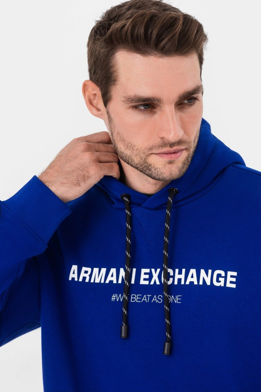 Синє худі Armani Exchange