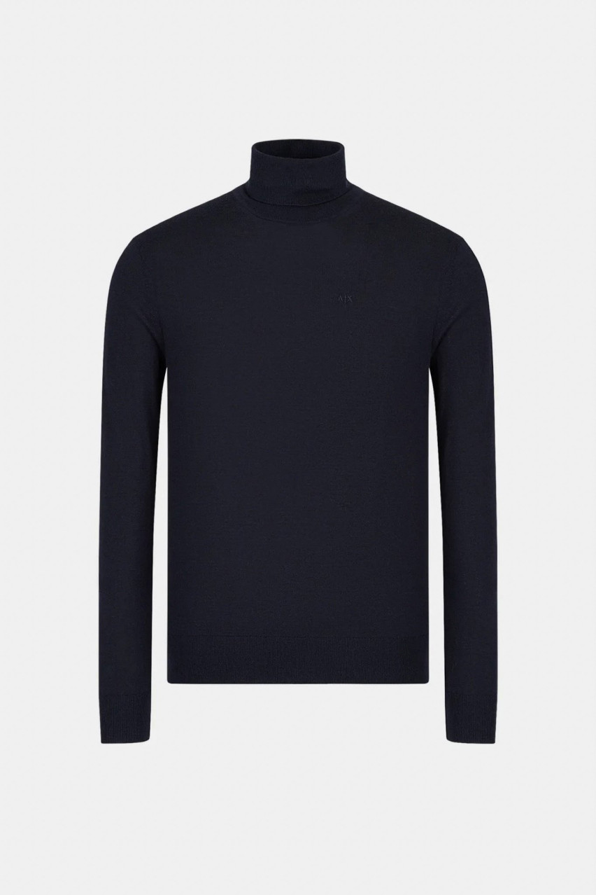 Темно-синій гольф Armani Exchange