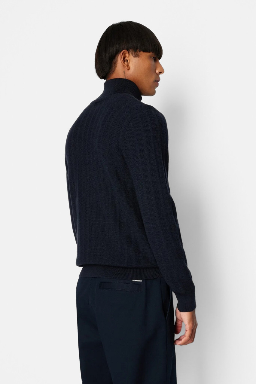 Темно-синій гольф Armani Exchange