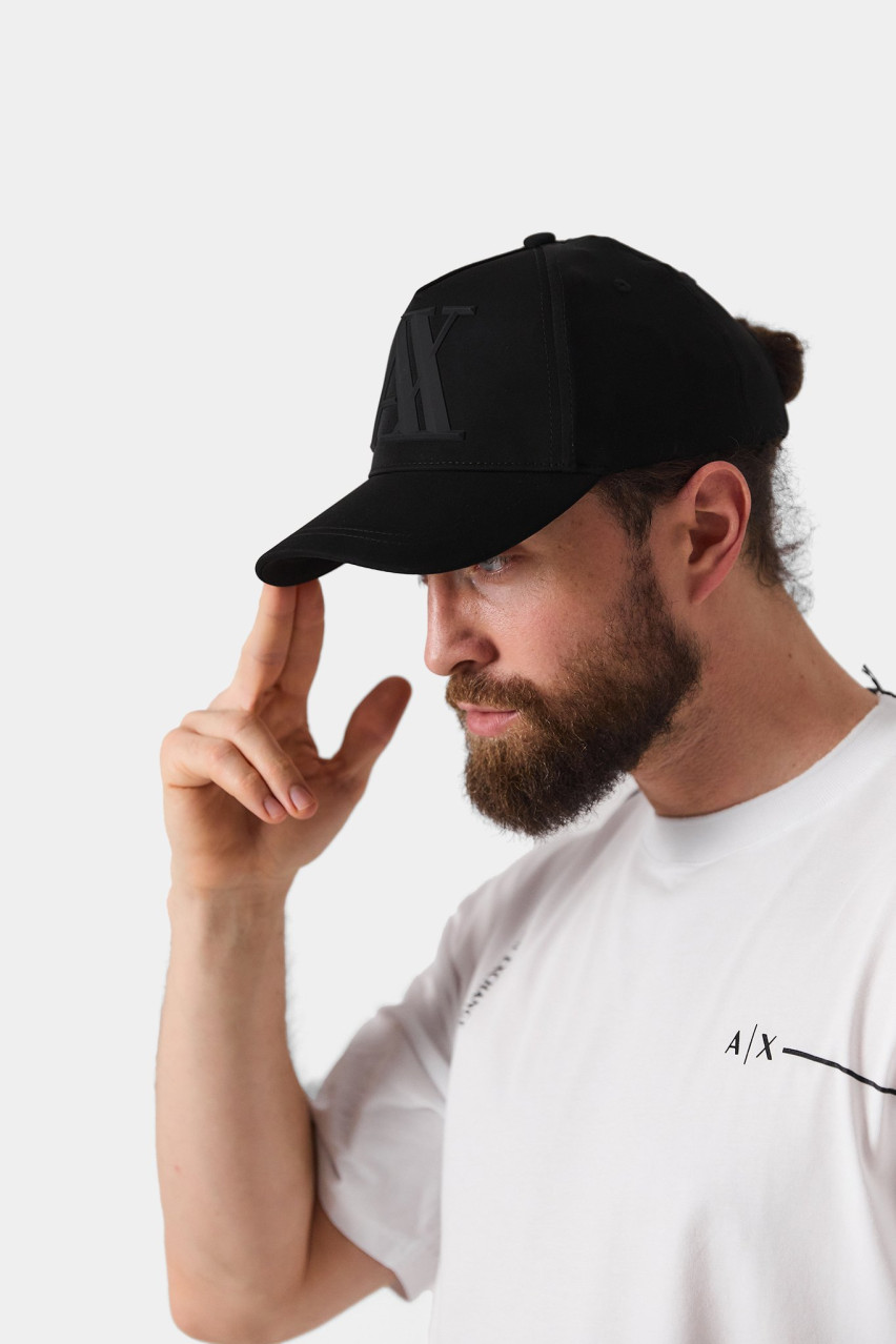 Чорна кепка з логотипом 954079 CC518 00020 Armani Exchange