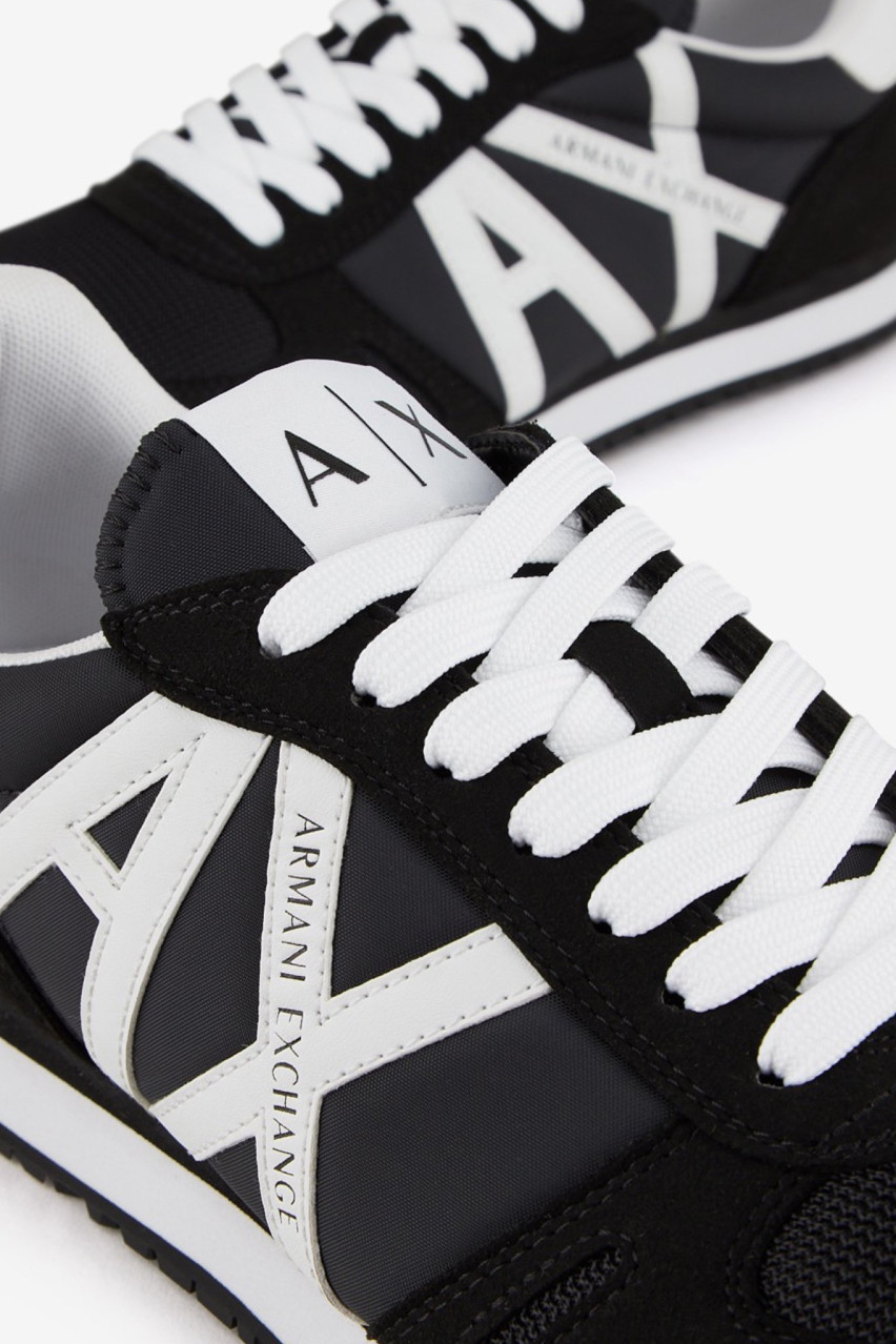 Чёрные кроссовки XUX017 XCC68 K489 Armani Exchange