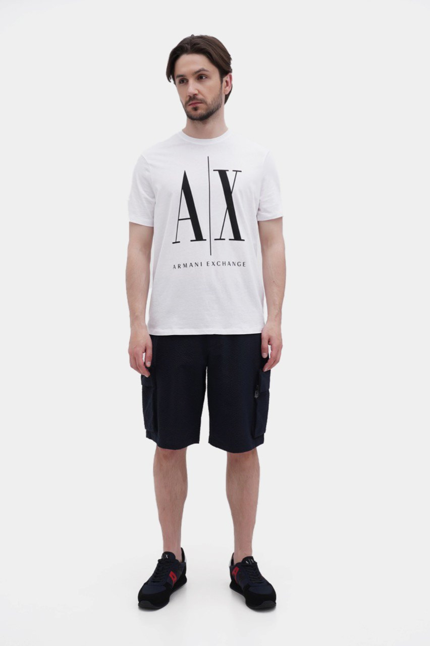 Біла футболка Armani Exchange