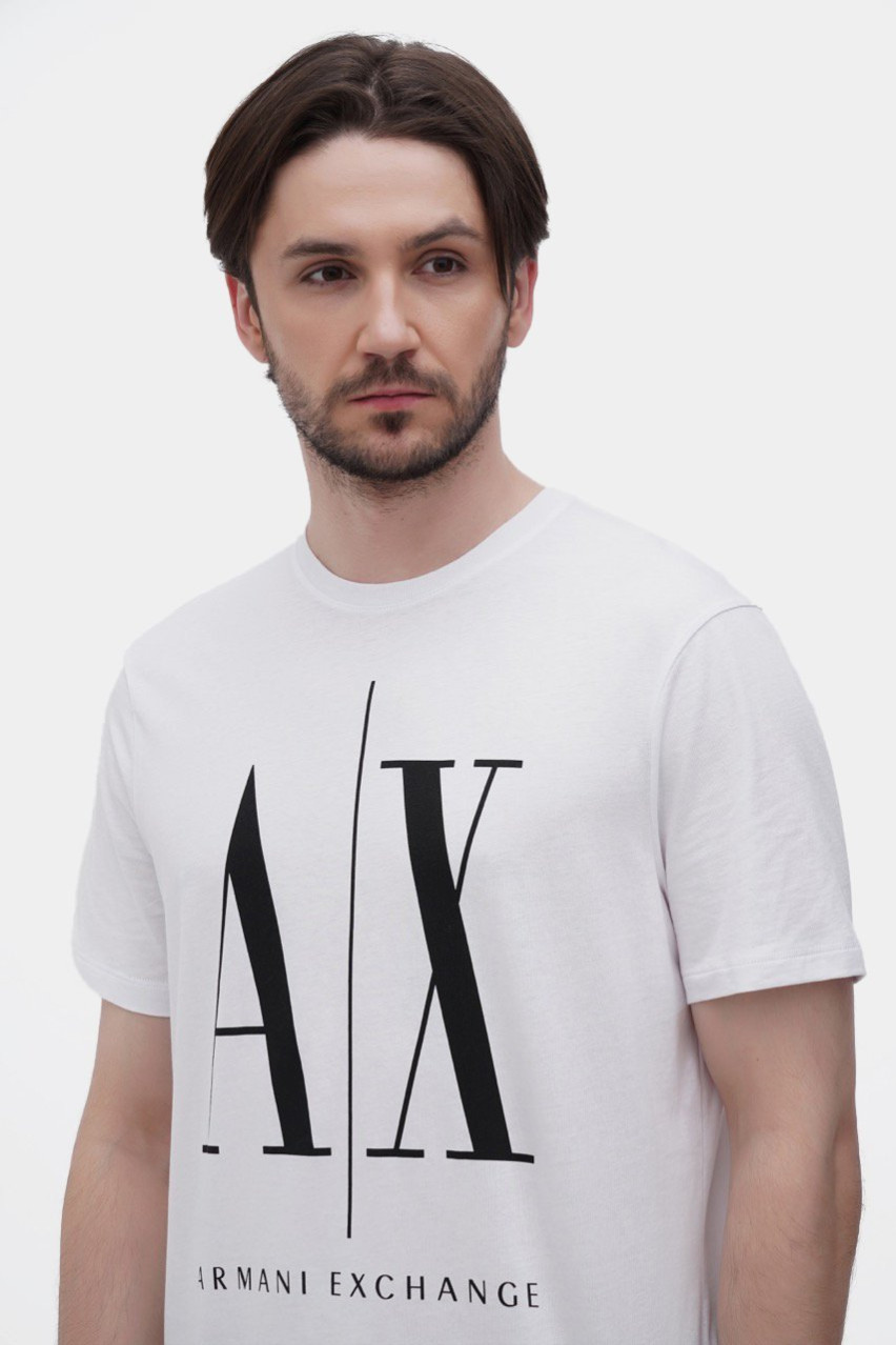 Біла футболка Armani Exchange